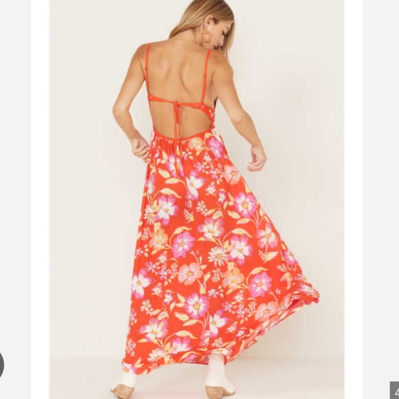 Free People Women's Wisteria Floral Print Maxi Dress Size Small $178 - Picture 7 of 12